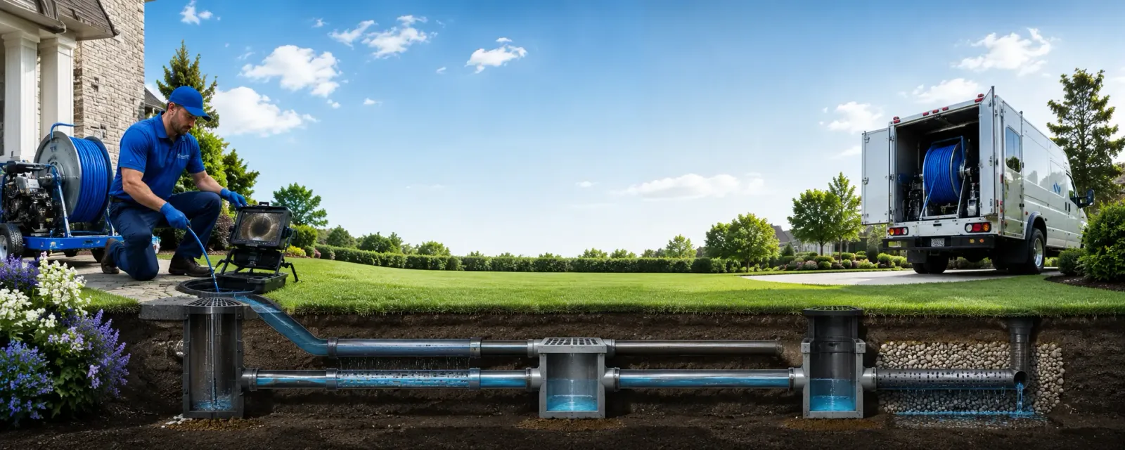 Outdoor drain cleaning information for Lavalette, WV